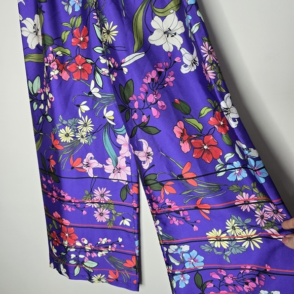 Floral Purple Trousers - Picture 3 of 7